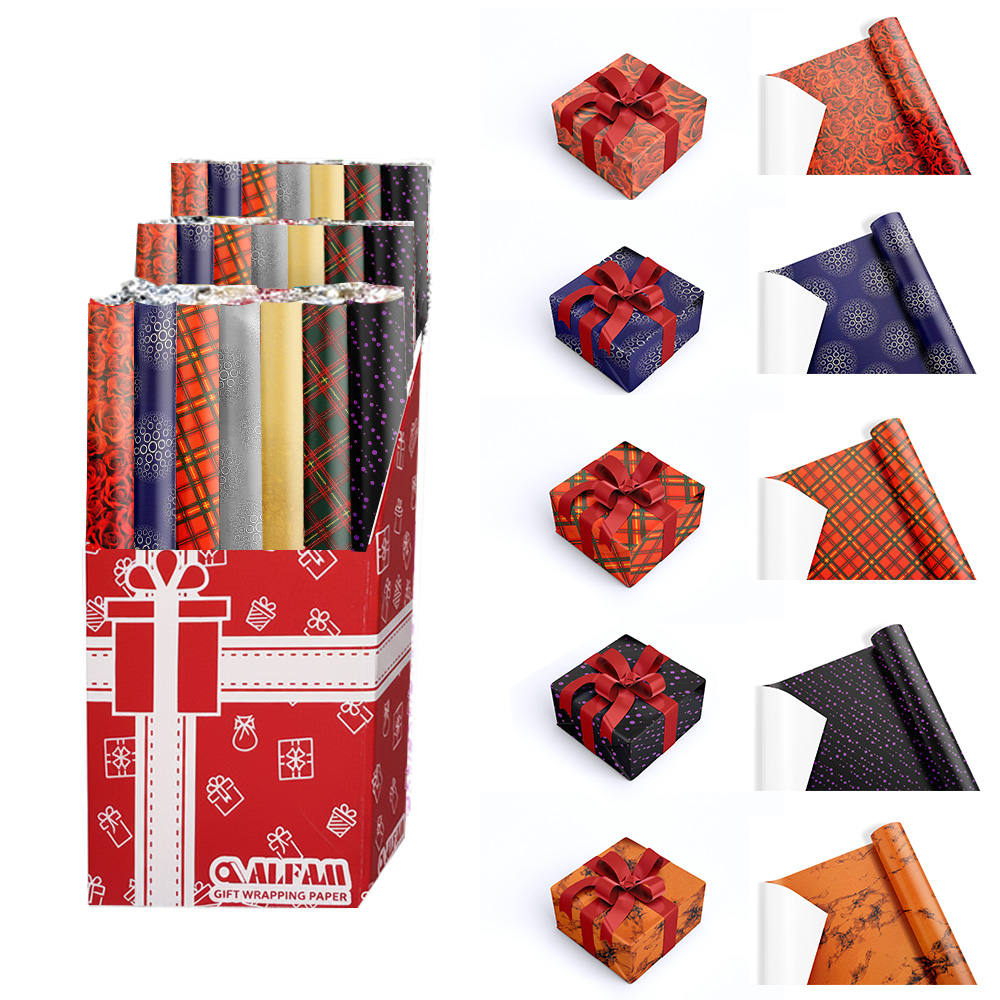 HEDİYE PAKET KAĞIDI 50 X 70 50 Lİ DESENLİ